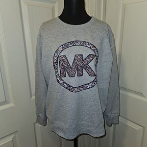 Michael Kors MK Floral Sweatshirt For Women Size Medium